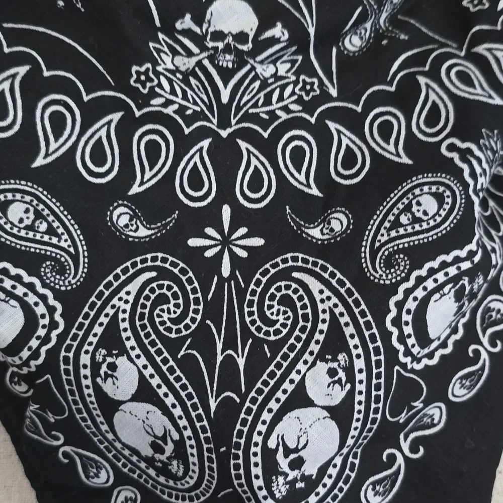 Black and White Bandana